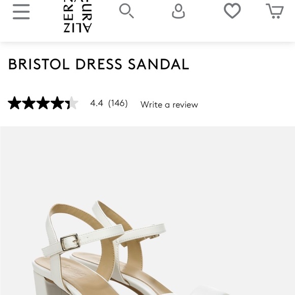 Naturalizer Women's Elegant White Heels - Picture 3 of 3